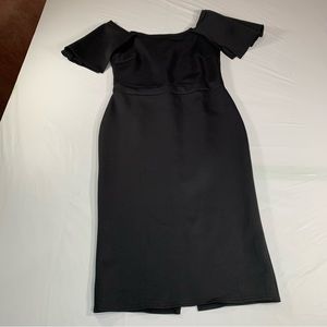 Apartment Eight Off Shoulder Midi Dress Size XL. color black